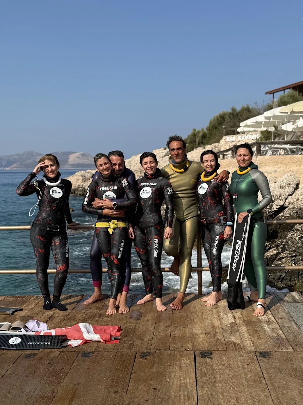Kaş’taki okulda Life Aquatic serbest dalış topluluğu
