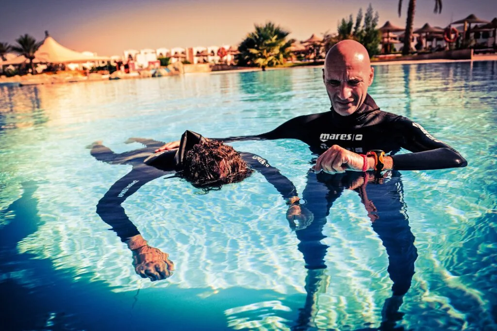 Freediving safety and rescue practice