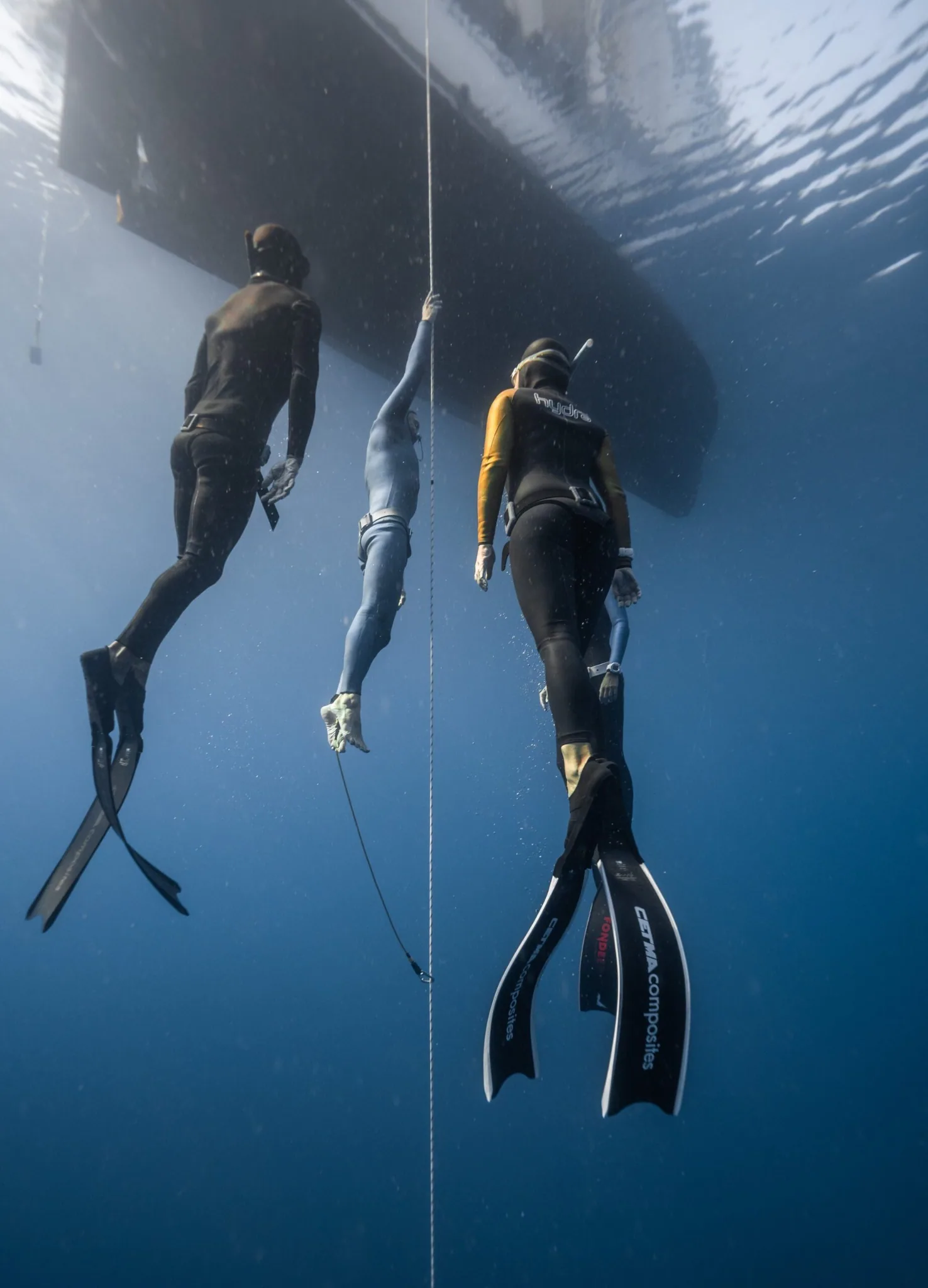 Constant Weight with Bi-Fins freediving discipline